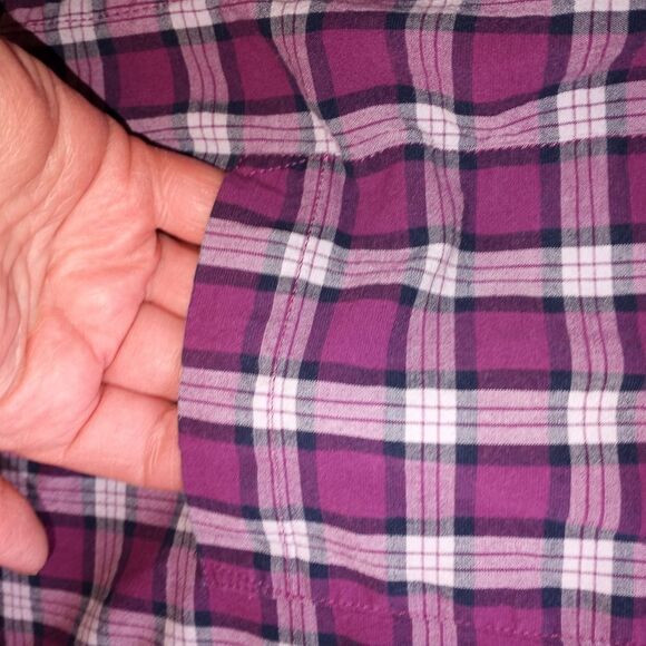 Old Navy EverydayShirtRegularFitBuiltinFlex XL PlaidLngslvsPocket ButtonUp Men's - Picture 3 of 8